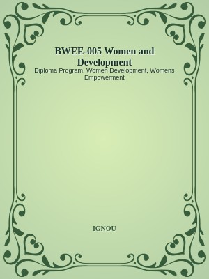 BWEE-005 Women and Development